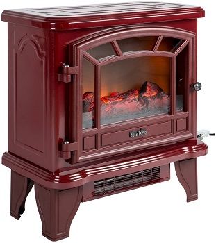 Duraflame Red Electric Freestanding Fireplace