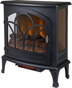 Muskoka Curved Front Black 25 Infrared Electric Stove