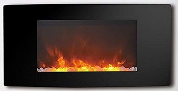 Cambridge Callisto 35 In. Wall-Mount Curved Fireplace
