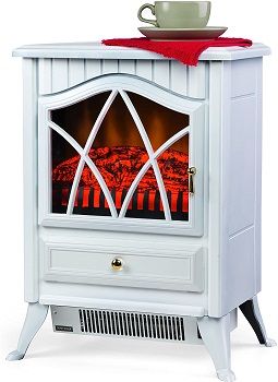 Plow & Hearth Compact Electric Stove Fireplace