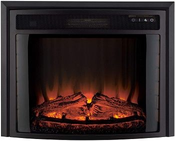 RecPro RV Curved Electric Fireplace