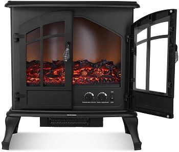 SNAN Electric Fireplace Stove with Knob Button review