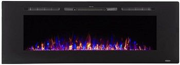 Touchstone 80011 Recessed Sideline Electric Fireplace 60