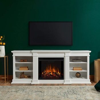 electric-fireplace-bookcase