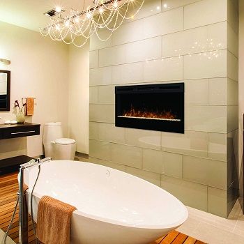 electric-fireplace-in-bathroom