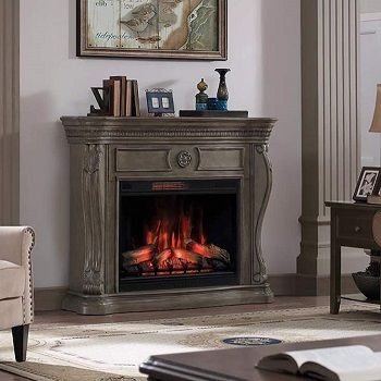 gray-electric-fireplace