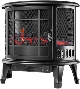 AuAg Electric Fireplace Wood Stove Heater