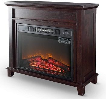 Della 32 Electric Fireplace With Mantel