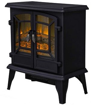 FYLD Electric Fireplace Heater with 3D Flame Effect