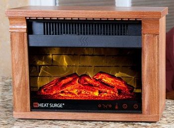Heat Surge Mini-Glo Dark Oak Electric Fireplace review