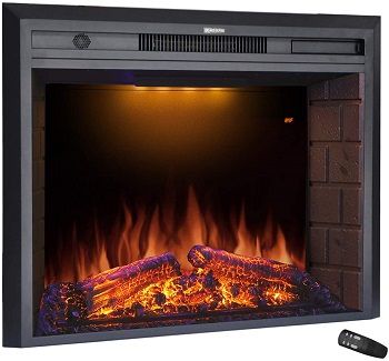 Masarflame 30'' Retro Electric Fireplace Insert