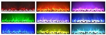 Northwest Electric Fireplace Wall Mounted Color Changing LED Flame review