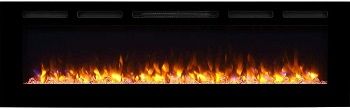 PuraFlame Alice 68 Inches Recessed Electric Fireplace