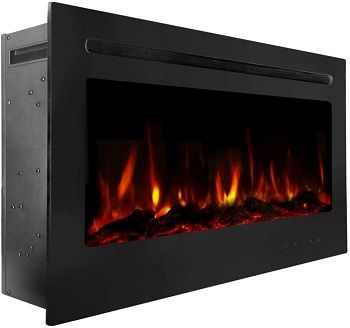 U-MAX 36 Recessed Wall Mounted Electric Fireplace Insert review