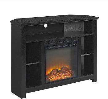 WE Furniture 44 Wood Corner Fireplace TV Stand review